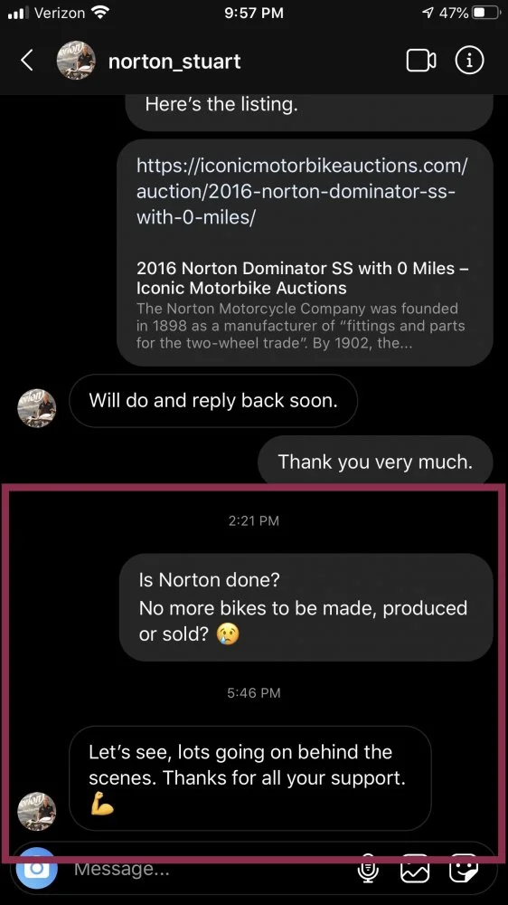 Norton trouble