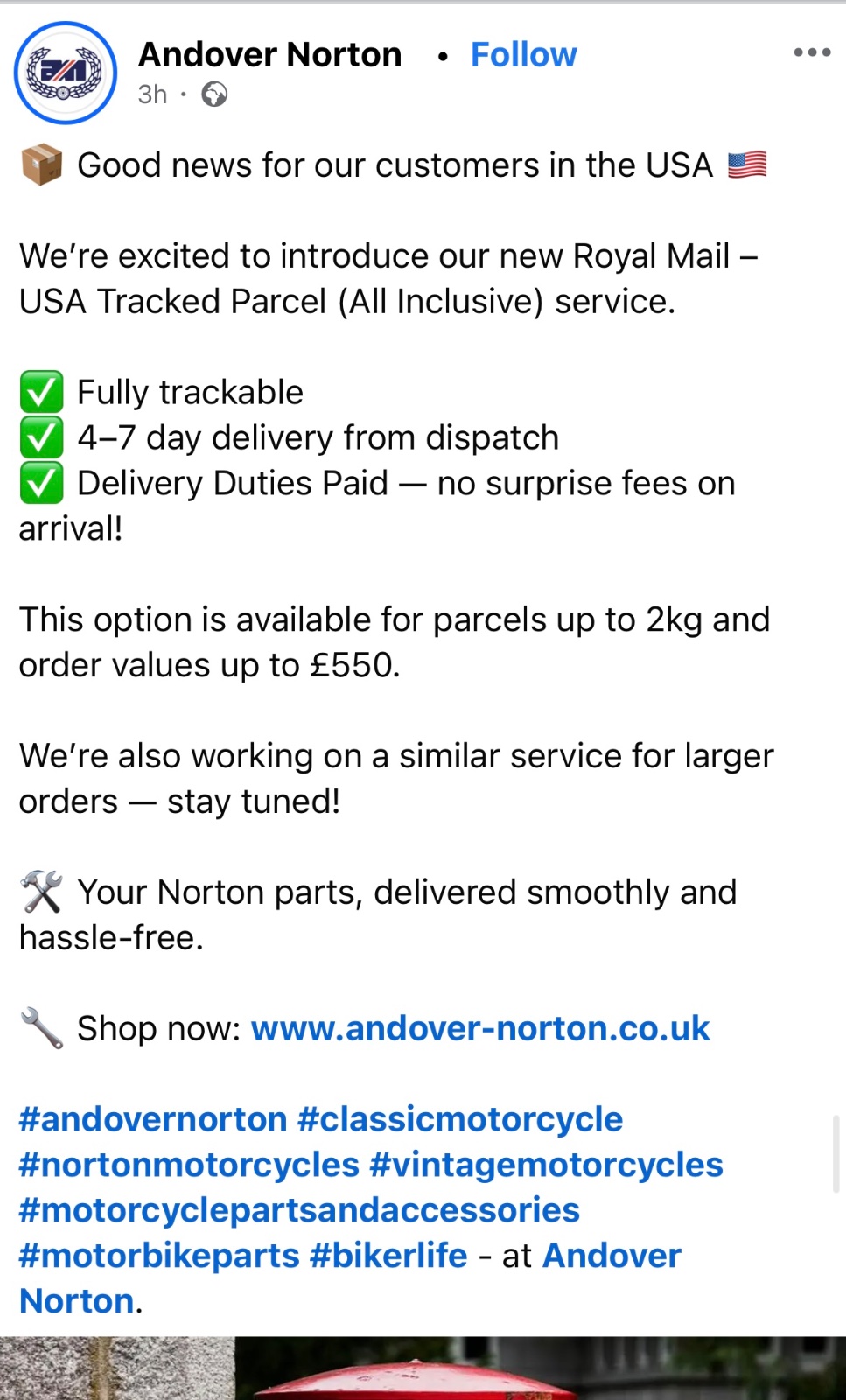 Tariff Update