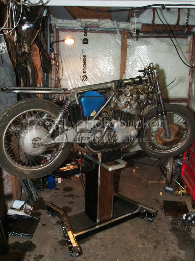 Motorcycle working platform / lift / stand.