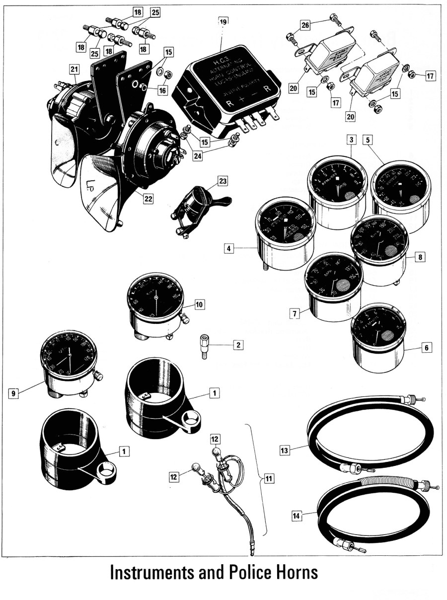 Smiths electronic speedo transducer