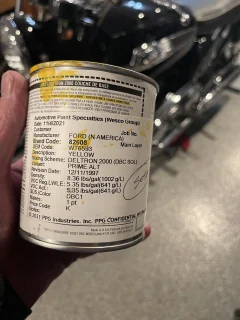 Norton Commando Production Racer - Yellow Paint Code