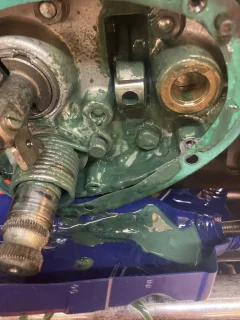 Redline shockproof turns to gel?