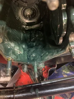 Redline shockproof turns to gel?