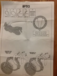 Givi Tanklock mounting procedure "Part B"