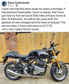 What's happening at Norton? Sale to TVS, massive investment, new bikes...