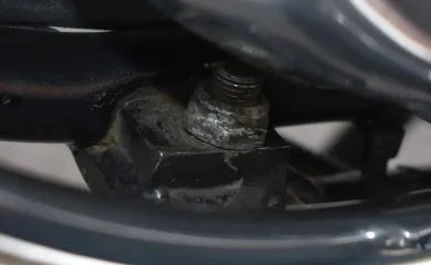 Frame modification to kick on side stand Frame modification to kick on side stand