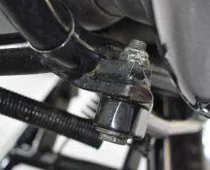 Frame modification to kick on side stand Frame modification to kick on side stand