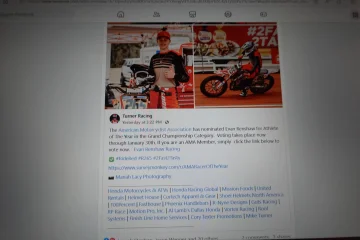 Evan Renshaw 1st year pro American Flat Track