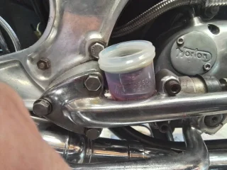 Norton or triumph back master cylinder  fitted ??