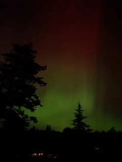 Northern Lights tonight. Northern Lights tonight.