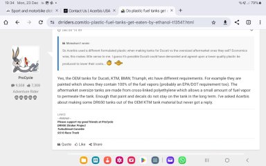 Petrol tank gauge , inlet outlet pipe module plate gaskets.