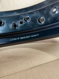 Norton Commando 961 black front wheel rim