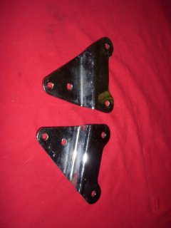 ORIGINAL 1970 FACTORY PRODUCTION RACER CHROME MUFFLER MOUNTS