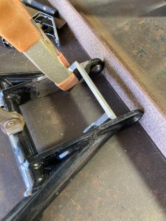 Center stand defect causing bike to list to starboard