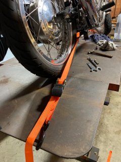 Center stand defect causing bike to list to starboard
