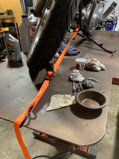 Center stand defect causing bike to list to starboard