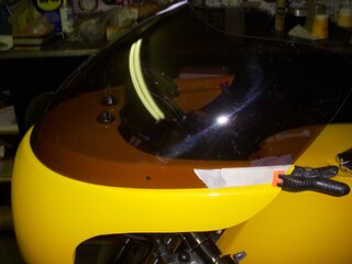 2  NORTON PRODUCTION RACER FAIRING SCREEN / DUNSTALL.. SHORT VERSION. SMOKE COLOR AND STD LENGHT CLEAR