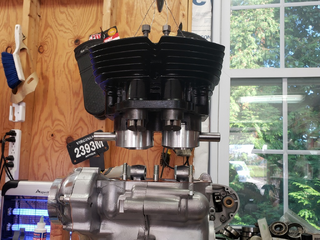 Installing completed engine assembly into the frame, Will this work? Installing completed engine assembly into the frame, Will this work?