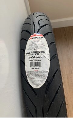 Avon Roadrider 4.00 x 18 Rear tyre.