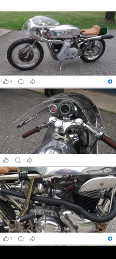 Nice drouin supercharged rickman commando on faceache