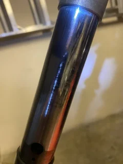 Fork stanchions worn/replace