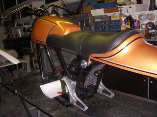NORTON FASTBACK SETUP TANK, SEAT, TAILSECTION , SPECIAL TRAY. OIL TANK AND  STEEL SIDE COVER
