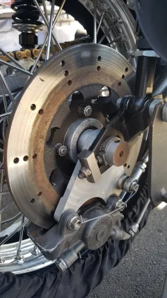 Two or three piece Triumph rear hub