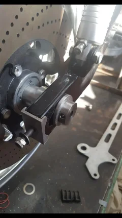 Two or three piece Triumph rear hub