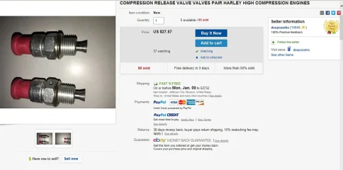 compression relief  valves, to allow easier kicking?