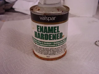 Brush painted instead of sprayed