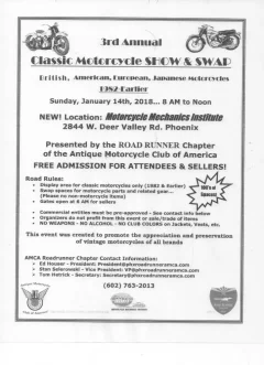 AMCA Roadrunner chapter swap meet in Phoenix