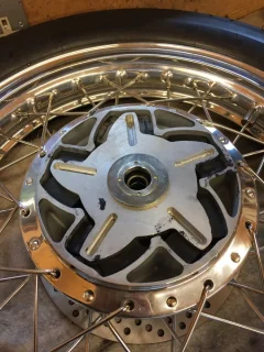 Cush drive installation.