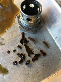 Sump plug debris (2013)