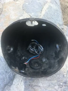 High beam indicator light position