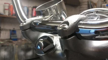Handlebar clamps.
