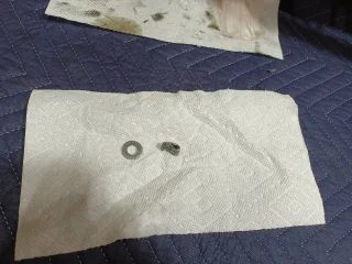 Holy crap a hole in my inner primary cover!