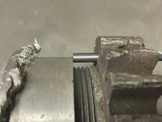 Exhaust thread repair failed Exhaust thread repair failed