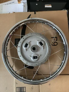 ‘74 commando rear wheel lacing.