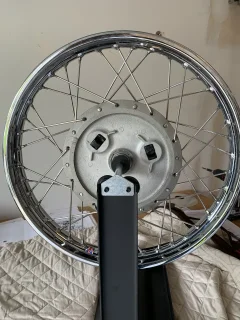 ‘74 commando rear wheel lacing.