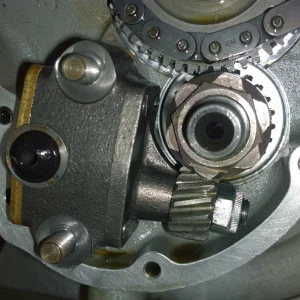 AN Pump 713 about to be removed Some wear on pump gear