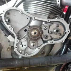 500 USS gear cam drive - crank timing pinion not shown